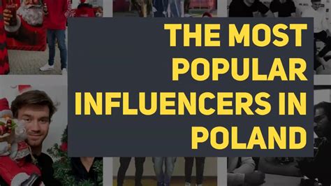 polnische influencer|The most popular influencers in Poland